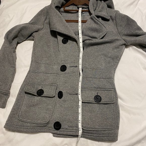 Charlotte Russe Gray Peacoat - Picture 14 of 14